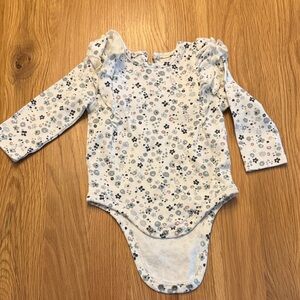 Charming Floral Long Sleeve Bodysuit for Kids